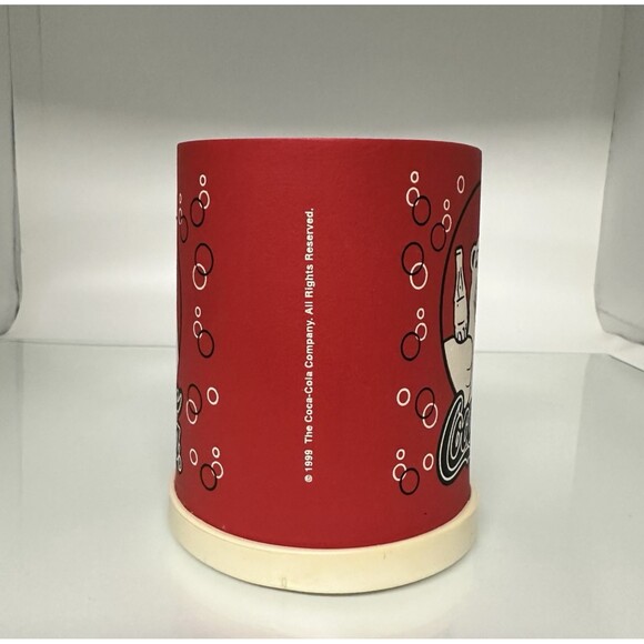 Vintage Coca-Cola Polar Bear Soda Beer Can Koozie Insulated Foam Made in USA - Picture 4 of 9